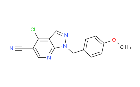 4 Chloro 1 4 Methoxyphenyl Methyl 1H Pyrazolo 3 4 B Pyridine 5