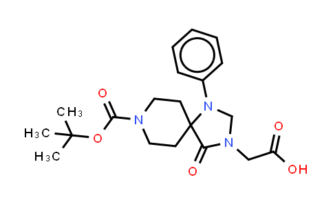 Boc-3-carboxymethyl-1-phenyl-1,3,8-triazaspiro[4.5]decan-4-one