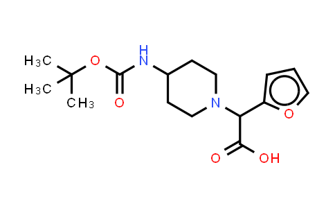 2-(4-Boc-氨基哌啶-1-基)-2-(呋喃-2-基)乙酸