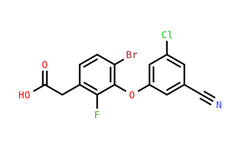[4-溴-3-(3-氯-5-氰基苯氧基)-2-氟苯基]乙酸