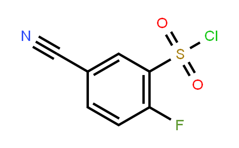 5-Cyano-2-fluorophenylsulfonyl chloride