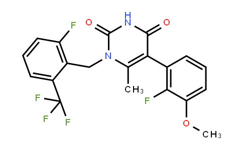 5-(2-Fluoro-3-methoxyphenyl)-1-[[2-fluoro-6-(trifluoromethyl)phenyl]methyl]-6-methyl-2,4(1h,3h)-pyrimidinedione