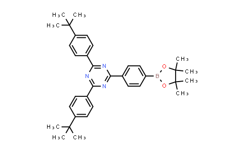 2,4-双(4-(叔丁基)苯基)-6-(4-(4,4,5,5-四甲基-1,3,2-二氧杂硼烷-2-基)苯基)-1,3 ,5-三嗪