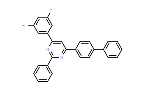 4- [1, 1'-Biphenyl] -4- yl- 6- (4- bromophenyl) -2- phenyl-pyrimidine