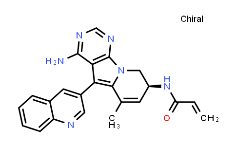 (S)-N-(4-aMino-6-methyl-5-(quinolin-3-YL)-8,9-dihydropyrimido[5,4-B]indolizin-8-YL)acrylamide