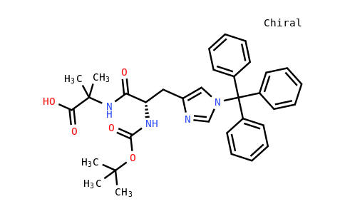 (S)-2-(2-((叔丁氧羰基)氨基)-3-(1-三苯甲基-1H-咪唑-4-基)丙酰胺基)-2-甲基丙酸