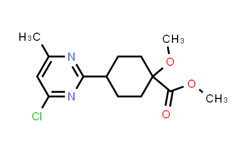 Methyl 4-(4-chloro-6-methylpyrimidin-2-yl)-1-methoxycyclohexane-1-carboxylate