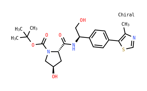 (2S,4R)-1-BOC-4-羥基-N-[(R)-2-羥基-1-[4-(4-甲基-5-噻唑基)苯基]乙基]吡咯烷-2-甲酰胺