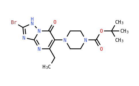 1-哌嗪羧酸,4-(2-溴-5-乙基-1,7-二氫-7-氧代[1,2,4]三唑并[1,5-a]嘧啶-6-基)-,1,1-二甲基乙酯