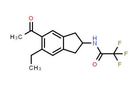 N-(5-acetyl-6-ethyl-2,3-dihydro-1h-inden-2-yl)-2,2,2-trifluoroacetamide