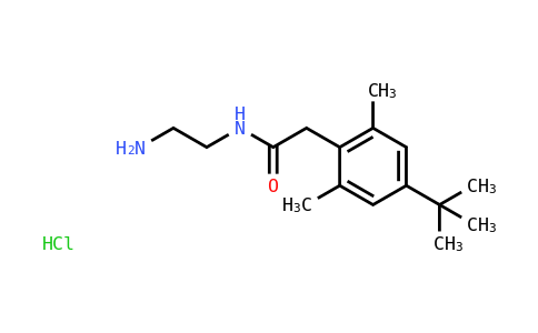 N-(2-氨基乙基)-4-(1,1-二甲基乙基)-2,6-二甲基苯乙酰胺單鹽酸鹽