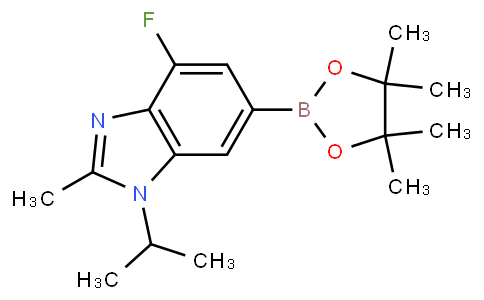 1H-BenziMidazole, 4-fluoro-2-Methyl-1-(1-Methylethyl)-6-(4,4,5,5-tetraMethyl-1,3,2-dioxaborolan-2-yl)-