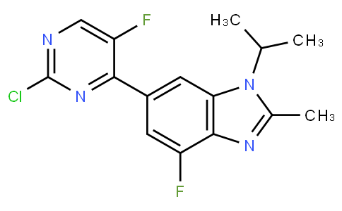 1H-BenziMidazole, 6-(2-chloro-5-fluoro-4-pyriMidinyl)-4-fluoro-2-Methyl-1-(1-Methylethyl)-