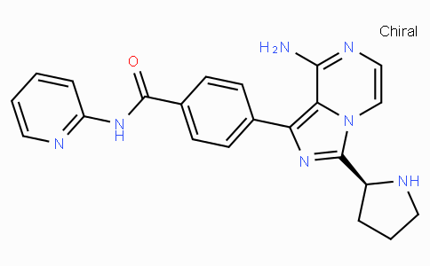 (S)-4-(8-amino-3-(pyrrolidin-2-yl)imidazo[1,5-a]pyrazin-1-yl)-N-(pyridin-2-yl)benzamide