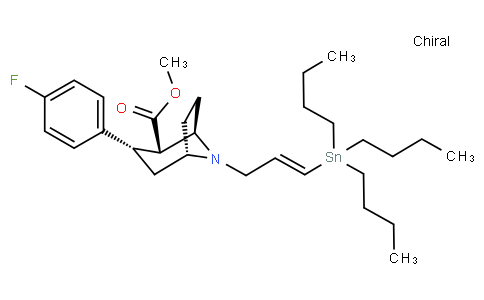 (1R,2S,3S,5S)-methyl 3-(4-fluorophenyl)-8-((E)-3-(tributylstannyl)allyl)-8-azabicyclo[3.2.1]octane-2-carboxylate