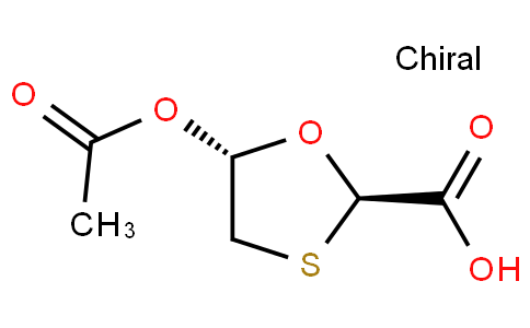 trans-5-Acetoxy-1,3-oxathiolane-2-carboxylic acid