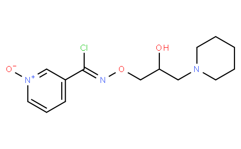 N-(2-hydroxy-3-(1-piperidinyl)-propoxy)-pyridine-1-oxide-3-carboximidoyl chloride