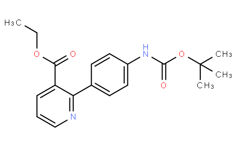 3-?Pyridinecarboxylic acid, 2-?[4-?[[(1,?1-?dimethylethoxy)?carbonyl]?amino]?phenyl]?-?, ethyl ester