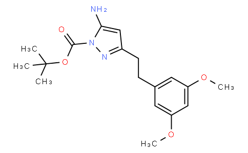 tert-butyl 5-amino-3-[2-(3,5-dimethoxyphenyl)ethyl]pyrazole-1-carboxylate