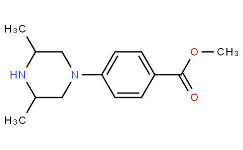 Benzoic acid, 4-​(3,​5-​dimethyl-​1-​piperazinyl)​-​, methyl ester
