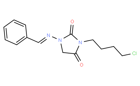 (E)-1-(benzylideneamino)-3-(4-chlorobutyl)imidazolidine-2,4-dione