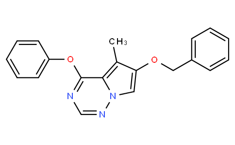 Pyrrolo[2,​1-​f]​[1,​2,​4]​triazine, 5-​methyl-​4-​phenoxy-​6-​(phenylmethoxy)​-