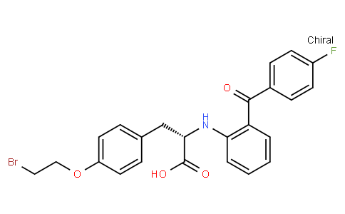 (S)-3-(4-(2-bromoethoxy)phenyl)-2-(2-(4-fluorobenzoyl)phenylamino)propanoic acid