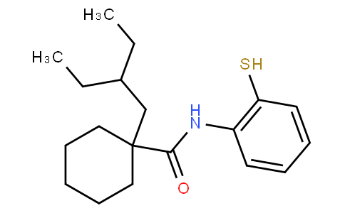 1-(2-ethylbutyl)-N-(2-mercaptophenyl)cyclohexanecarboxamide
