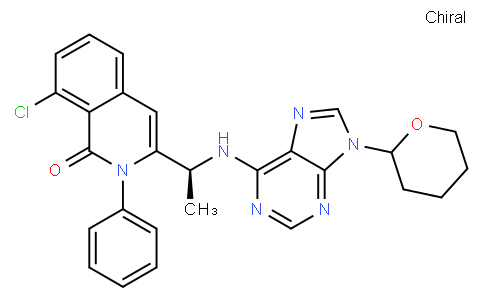 8-chloro-2-phenyl-3-((1S)-1-((9-(tetrahydro-2H-pyran-2-yl)-9H-purin-6-yl)amino)ethyl)isoquinolin-1(2H)-one