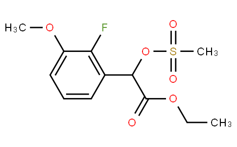 Ethyl 2-(2-fluoro-3-methoxyphenyl)-2-(methylsulfonyloxy)acetate
