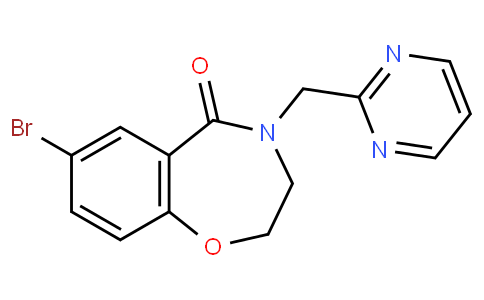 7-Bromo-4-(pyrimidin-2-ylmethyl)-3,4-dihydrobenzo[f][1,4]oxazepin-5(2H)-one