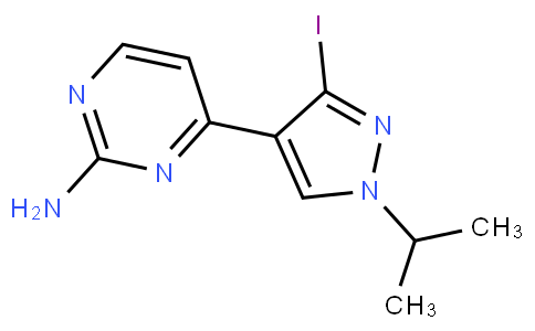 4-(3-iodo-1-isopropyl-1H-pyrazol-4-yl)pyrimidin-2-amine
