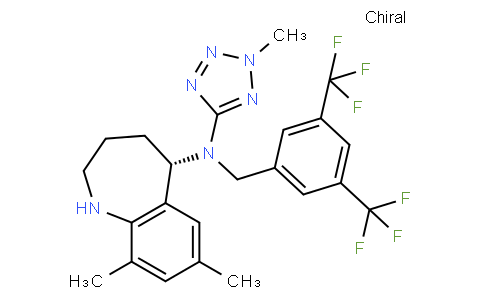(5S)-N-(3,5-bis(trifluoromethyl)benzyl)-7,9-dimethyl-N-(2-methyl-2H-tetrazol-5-yl)-2,3,4,5-tetrahydro-1H-benzo[b]azepin-5-amine
