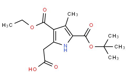 5-carboxymethyl-3-methyl-1H-pyrrole-2,4-dicarboxylic acid 2-tert-butyl ester 4-ethyl ester