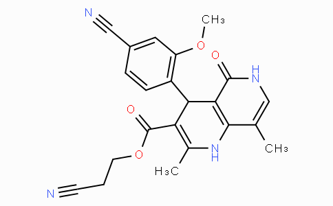 2-cyanoethyl 4-(4-cyano-2-methoxyphenyl)-2,8-dimethyl-5-oxo-1,4,5,6-tetrahydro-1,6-naphthyridine-3-carboxylate