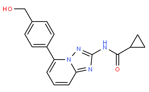 N-(5-(4-(hydroxymethyl)phenyl)-[1,2,4]triazolo[1,5-a]pyridin-2-yl)cyclopropanecarboxamide