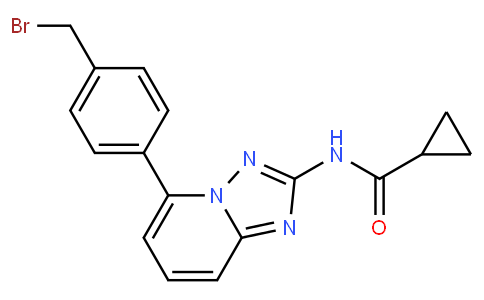 N-(5-(4-(bromomethyl)phenyl)-[1,2,4]triazolo[1,5-a]pyridin-2-yl)cyclopropanecarboxamide