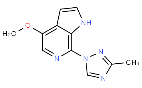4-methoxy-7-(3-methyl-1H-1,2,4-triazol-1-yl)-1H-pyrrolo[2,3-c]pyridine