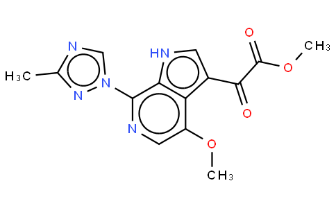 methyl 2-(4-methoxy-7-(3-methyl-1H-1,2,4-triazol-1-yl)-1H-pyrrolo[2,3-c]pyridin-2-yl)-2-oxoac