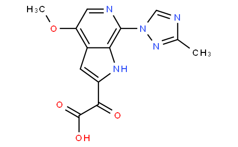 2-(4-methoxy-7-(3-methyl-1H-1,2,4-triazol-1-yl)-1H-pyrrolo[2,3-c]pyridin-2-yl)-2-oxoacetic acid