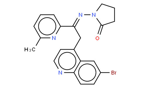 2-Pyrrolidinone,1-[[2-(6-bromo-4-quinolinyl)-1-(6-methyl-2-pyridinyl)ethylidene]amino]-