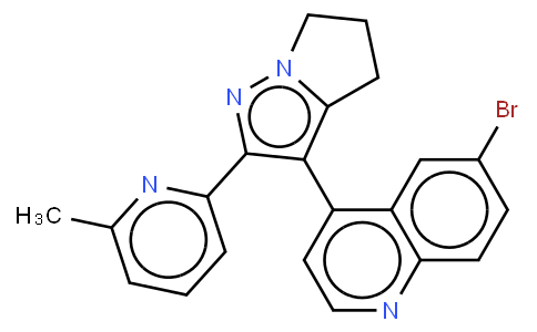 Quinoline,6-bromo-4-[5,6-dihydro-2-(6-methyl-2-pyridinyl)-4H-pyrrolo[1,2-b]pyrazol-3-yl]-