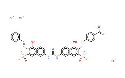 4-[[1-羟基-6-[[[[5-羟基-6-(苯基偶氮)-7-磺基-2-萘基]氨基]羰基]氨基]-3-磺基-2-萘基]偶氮]苯甲酸三钠盐