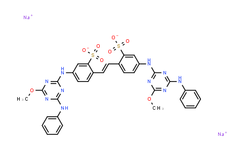 disodium 4,4'-bis[(4-anilino-6-methoxy-1,3,5-triazin-2-yl)amino]stilbene-2,2'-disulphonate