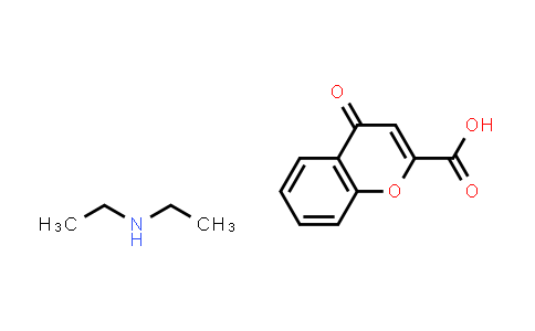 4-oxo-4H-1-benzopyran-2-carboxylic acid, compound with diethylamine (1:1)