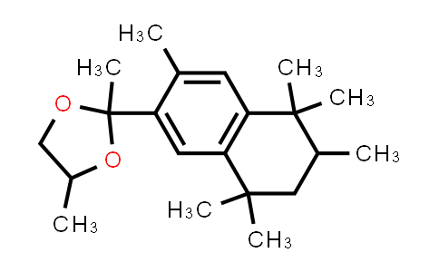 2,4-dimethyl-2-(5,6,7,8-tetrahydro-3,5,5,6,8,8-hexamethyl-2-naphthalenyl)-1,3-dioxolane