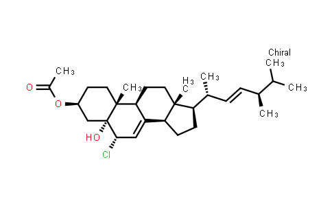 3b-Acetoxy-6a-chloroergosta-7,22-dien-5a-ol