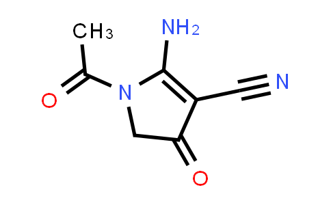 1-Acetyl-2-amino-4,5-dihydro-4-oxo-1H-pyrrole-3-carbonitrile