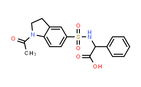 {[(1-Acetyl-2,3-dihydro-1H-indol-5-yl)sulfonyl]amino}(phenyl)acetic acid
