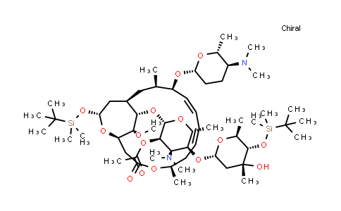 2'-O-Acetyl-4''-O-tert-butyldimethylsilylspiramycin I 3,18-(O-tert-butyldimethylsilyl)acetal